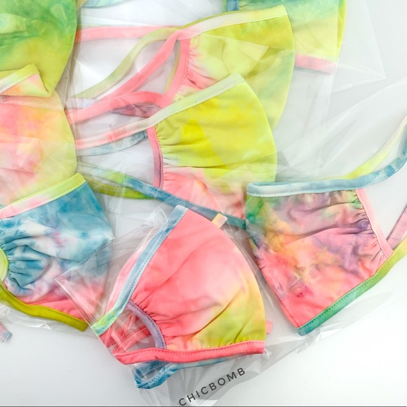 2 ASSORTED TIE DYE FACE MASK - MADE IN USA - Picture 4 of 7